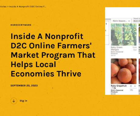 ARTICLE: Inside a Nonprofit D2C Online Farmers' Market Program That Helps Local Economies Thrive